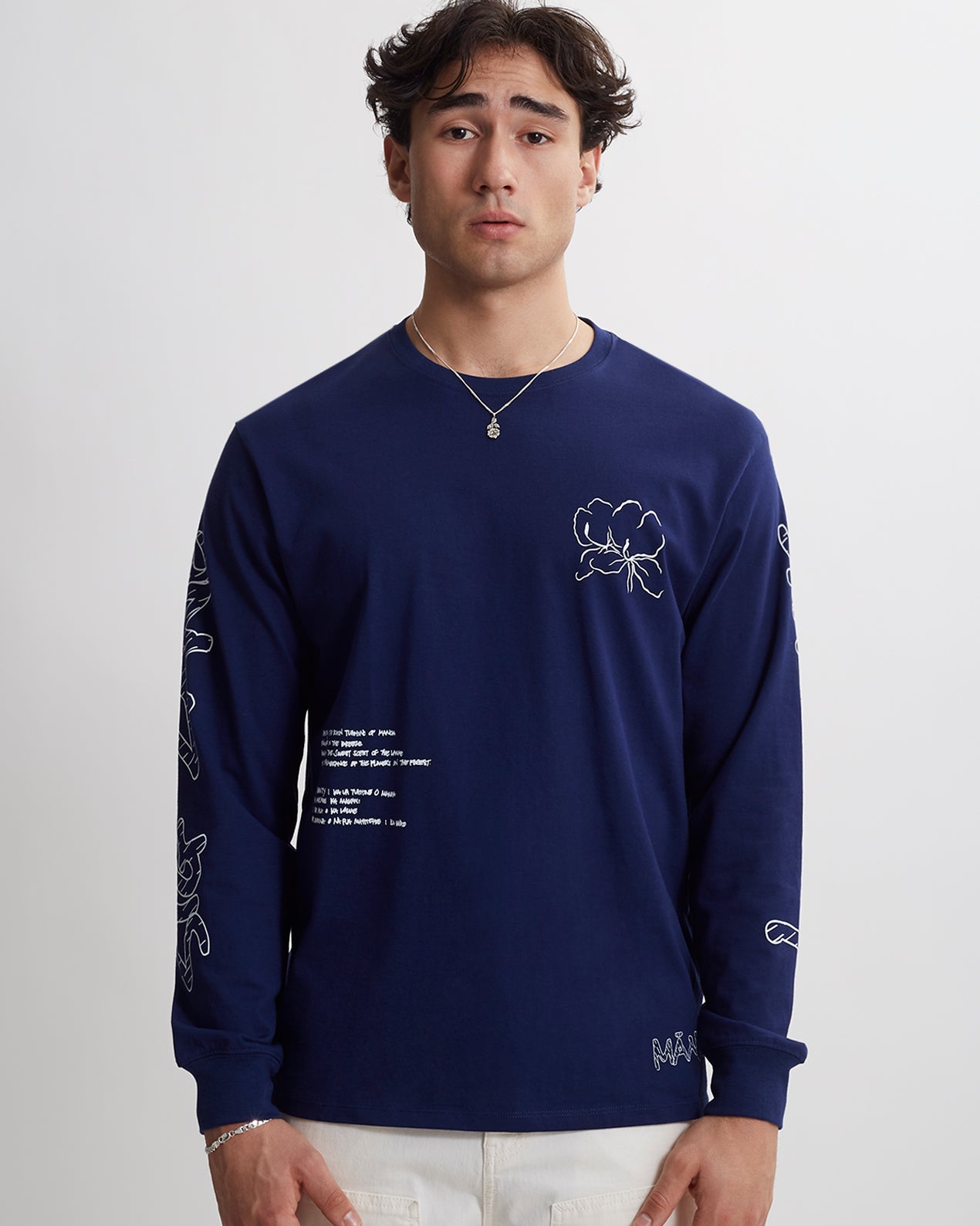 Manoa Patchwork Standard Long Sleeve Tee